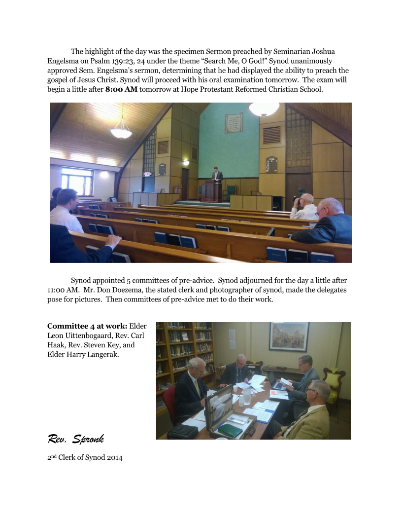 Day 1 Report of Synod 2014 Page 2